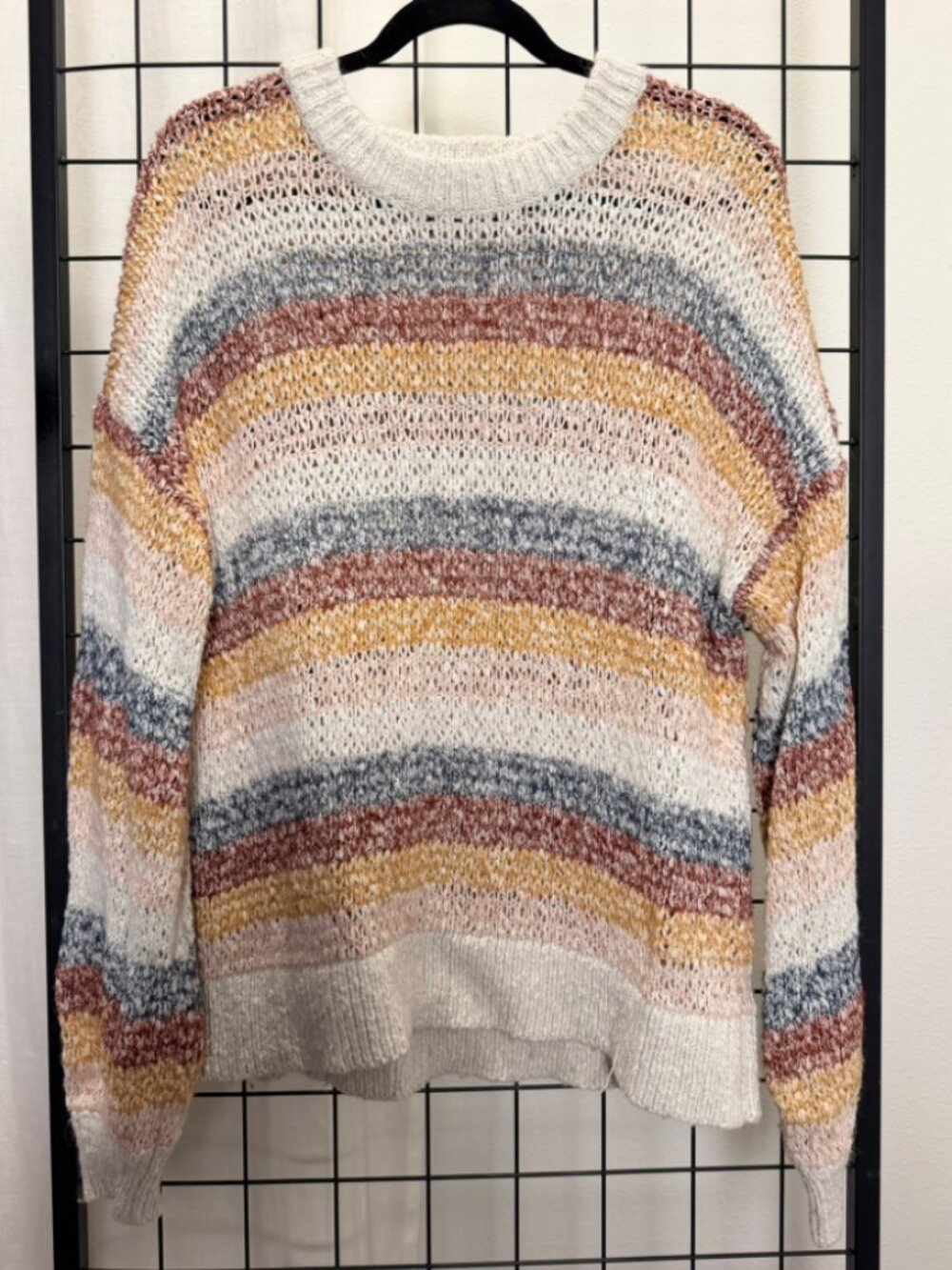 Madewell Striped Baez Pullover Sweater